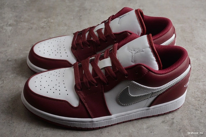 553558-615 Jordan White Low Bordeaux 1 0101